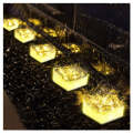 4pcs Warm Color Solar Brick Outdoor Decorative LED Lights FA-LC57B
