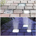 4pcs White Color Solar Brick Outdoor Decorative LED Lights FA-LC57B