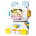 520pcs Space Bear Bunny Astronaut Puzzle Set BLUE