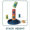 Educational Plastic Ferrule Stacking Height Tower Toy For Kids JQ-660