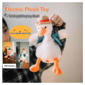 Electric Plush Toy Talking Duck with a Decoration Hat