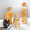 3-Pieces Of Glass Jar With Wooden Lid Ball