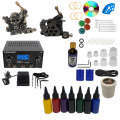 7-Color Inks Power Pedal Supply Tattoo Machine