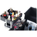 Professional Rolling Make Up Cosmetics Case Trolley on Wheels -Y188 BLACK