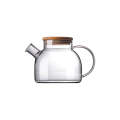 1000ml Glass Water Kettle With Bamboo Lid CR-15