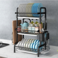 3-Tier Dish Rack With Tray Utensil Holder