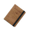Leather Travel Document Organizer Protector DC-263A Brown