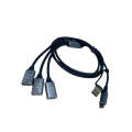 USB A + C To 3AF Y Splitter Data Extension Adapter Cable Q-HD719