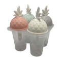 4 Piece Pineappe Lid Ice-Cream Mold Maker 439312