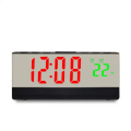 LED Mirror Clock- DS- 3678LRed