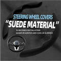 2pc Suede Steering Wheel Cover ND-1