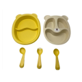 Children's Anti-Bacterial BPA-Free Feeding Set my-664 yellow