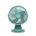 Mini Rechargeable Desktop Clip Fan Q-F600 - Green