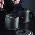 1.4L Stainless Steel Oil Filter Separator Tank Pot For Kitchen POT-6