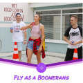 Flying Spinner Boomerang Magic Mini UFO Drone Fidget Toy WJ-149 Purple