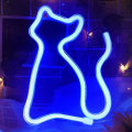 Cat LED Decorative Sign Light FA-A18 Blue