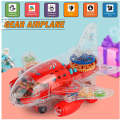 Bump and Go Gear Transparent Plane Toy F53-13-983 RED