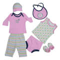 0-6months 7pcs Baby Gift Set Clothing MY-500 PINK