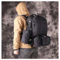 Tactical Backpack with 3 Detachable Molle Bags CF-75 BLACK