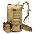 Tactical Backpack with 3 Detachable Molle Bags CF-75 BROWN