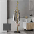 Robe Hook Floor-Standing Clothes Rack with Marble Base -ZK2 GOLD