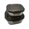 2 Pcs Stainless Steel Food Containers F49-8-659
