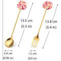 Creative Lollipop Pattern Stainless Steel Spoons AMP-JY04