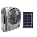 6 in 1 Solar Powered 8'' Fan with LED Lamp GD-8028