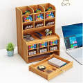 Multi-Functional DIY Wooden Desk Organizer GC-4