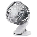 Multifunctional Adjustable Rotation Clamp Fan With COB Lamp M2027 GREY