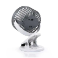 Multifunctional Adjustable Rotation Clamp Fan With COB Lamp M2027 GREY
