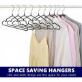 10-Piece Non-Slip Clothes Hangers Grey