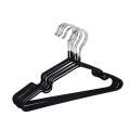 10-Piece Non-Slip Clothes Hangers Black