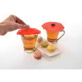 2 Piece Drink Cover and Sip Silicone With Adjustable Straw IB-38