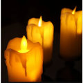 Wax Dripped Flickering Flameless Fake LED Taper Candle