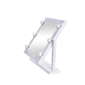 6 LED Folding Lamp Mirror C46-8-603 WHITE