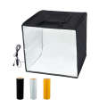 60cm Portable LED Studio Photo Box with LED Lights and 3 Backdrops