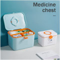 Large Home Medicine Storage Box RX-14 BLUE