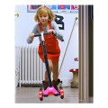 Height Adjustable Kids Scooter with LED Light Up Wheels F47-81-12 PINK