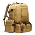 Tactical Backpack with 3 Detachable Molle Bags -183660 BROWN