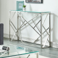 Luxurious 120cm Chrome and Glass Console Server Side Table - BS-05