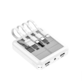 4-Cable Multifunctional Solar Power Bank Q-CD282 white