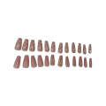 24-Pcs Of Pink With Bowtie Stick Fashion Nails XC-D017