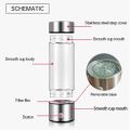 Hydrogen Water Bottle Portable and Rechargeable with 1600PPB Hydrogen Content