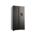 Hisense 514L Inox, Side by Side Refrigerator With Water Dispenser, A+, No Frost- H670SIT-WD