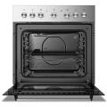 Hisense 60cm Stainless Steel Hob, Side Knobs Control, 4 x Hot Plates, 6 Heat Options-H60BISPS