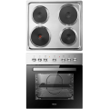 Hisense 60cm Stainless Steel Hob, Side Knobs Control, 4 x Hot Plates, 6 Heat Options-H60BISPS