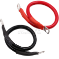 25mm DC Copper Cable for Inverter/Battery Connections with Lugs - Copper - Red / 80cm