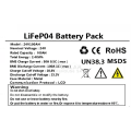 Tobo 24v 2.4kWh Lithium ion Battery LifeP04 Battery Pack