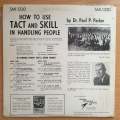 Dr. Paul P. Parker  How To Use Tact And Skill In Handling People - Vinyl LP Record - Very-Good...